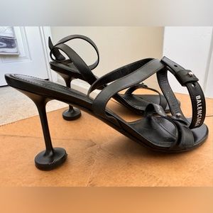 BALENCIAGA Afterhour logo-debossed leather sandals